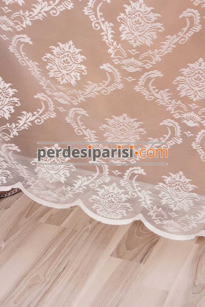 damask örme tül perde